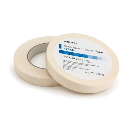 Mckesson Steam Indicator Tape, 3/4 Inch x 60 Yard, 24PK 73-ST48